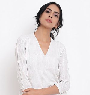 Dobby Kurta Set